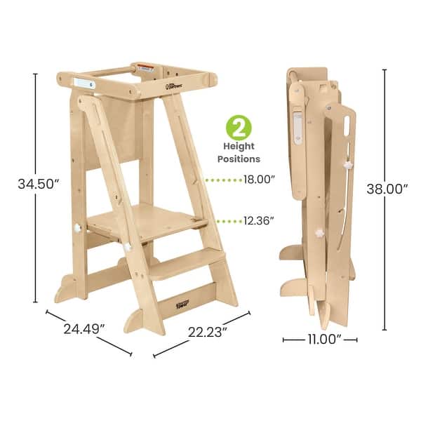 dimension image slide 1 of 3, Little Partners® Learn 'N Fold Learning Tower®