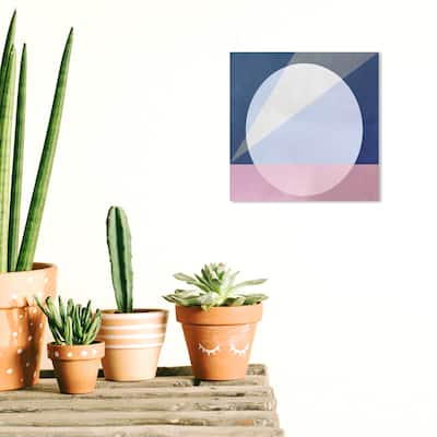 Wynwood Studio Canvas Abstract Geometric Pop Blue and Modern & Contemporary Wall Art Canvas Print