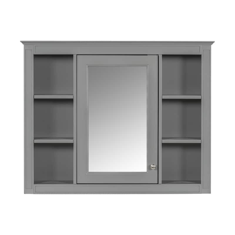 36''Bathroom Vanity With Medicine Cabinet,Storage Cabinet With 2 Soft Closing Doors And 4 Drawers,Single Sink Bathroom Vanity