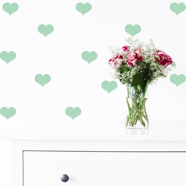 slide 2 of 2, Walplus Peel and Stick Glow In The Dark Loving Wall Sticker Home Room Decor