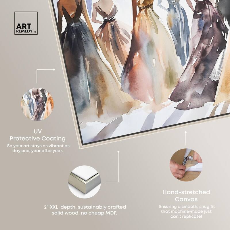 Model Lineup Canvas by Art Remedy