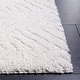 preview thumbnail 46 of 65, SAFAVIEH Tahoe Shag Nieki Geometric 1.2-inch Thick Rug