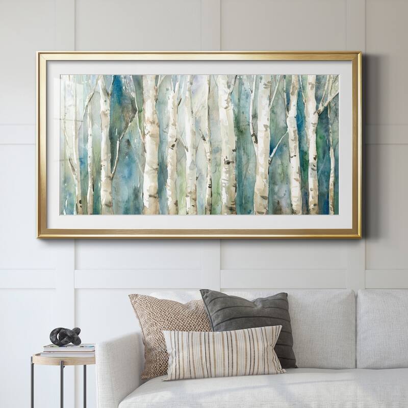 Birch River Walk- Premium Gallery Framed Print - Ready to Hang