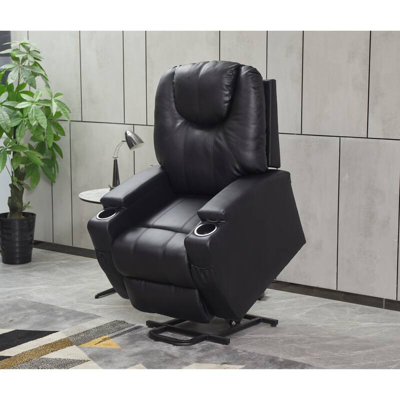 Power Lift Recliner Chair PU Leather for Elderly