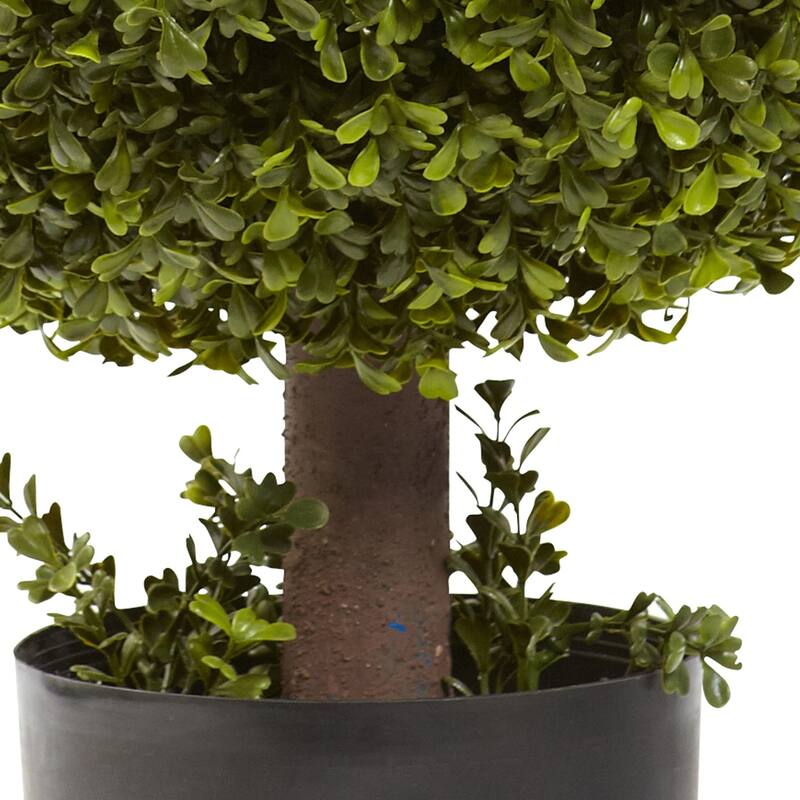 French Country Ball Topiary - 27 Inch Decorative Plant, Timeless Green Ball Shape, Indoor Outdoor DÃ©cor - 2.25ft.