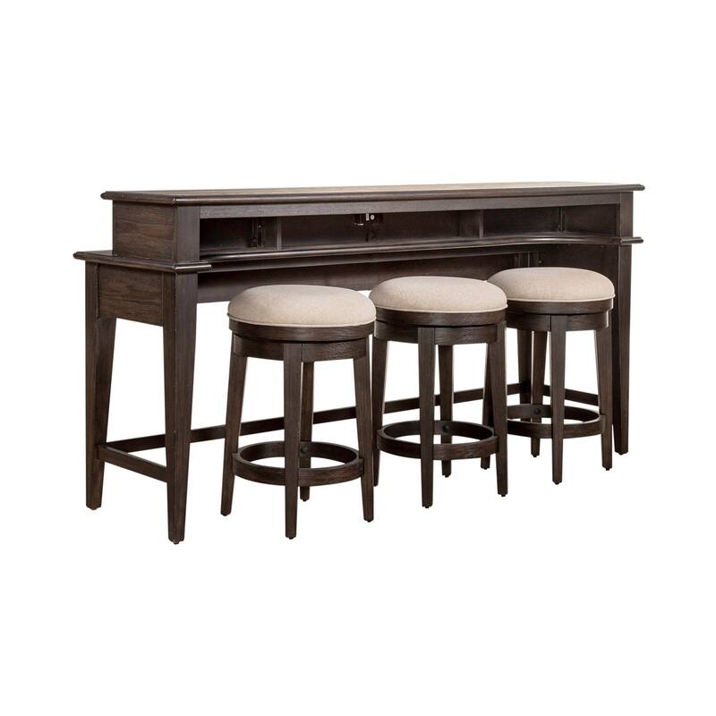 Mill Creek Peppercorn 4 Piece Console Table Set