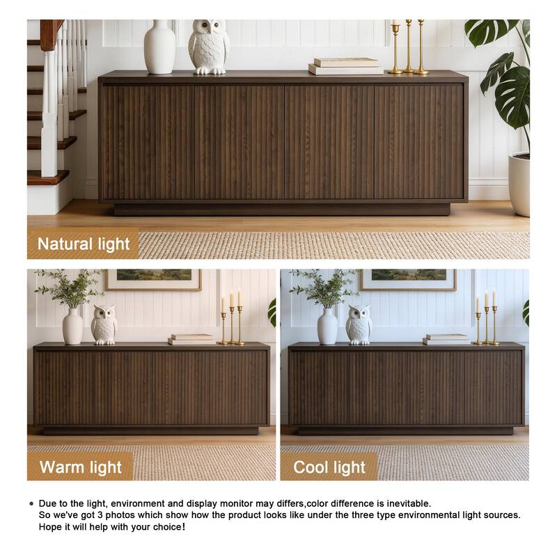 Modern Buffet Cabinet Sideboard with 4-Doors