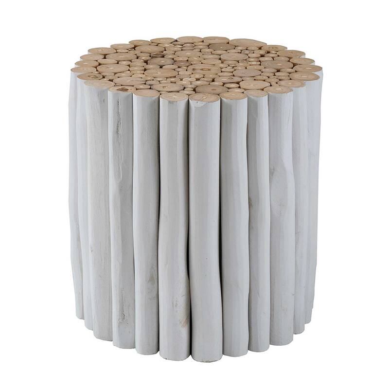 Reclaimed Solid Teak Wood Branch Bundle Table by East at Main