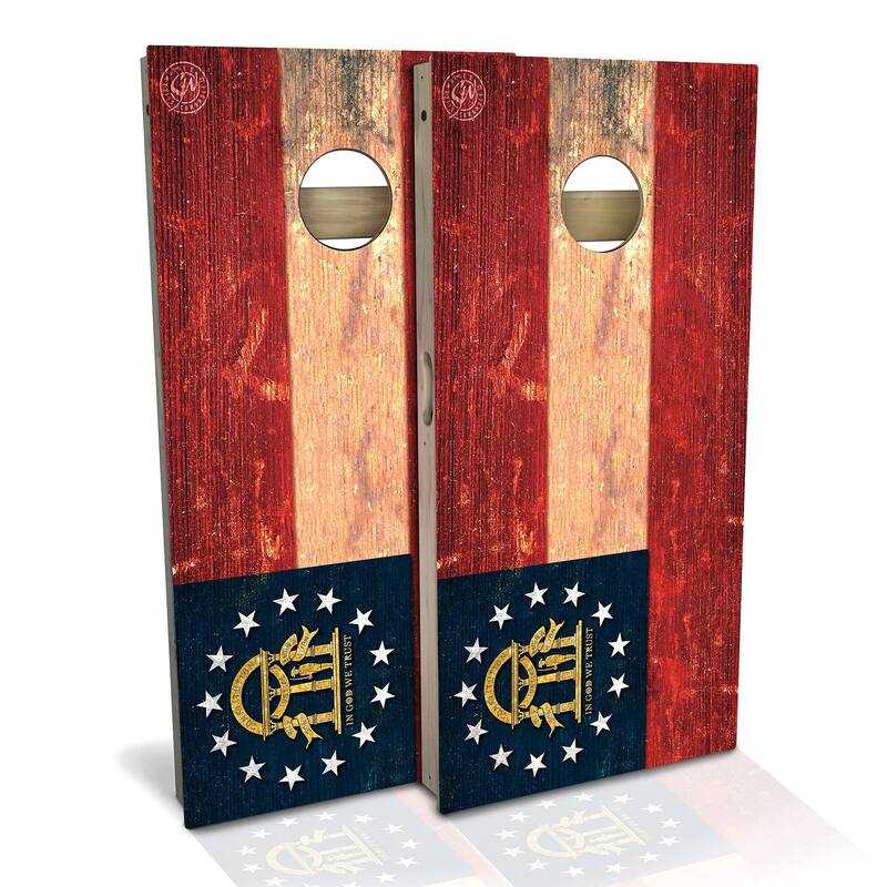 Georgia Flag Outdoor Cornhole Board Set - All-Weather 2x4 - NO Accessories