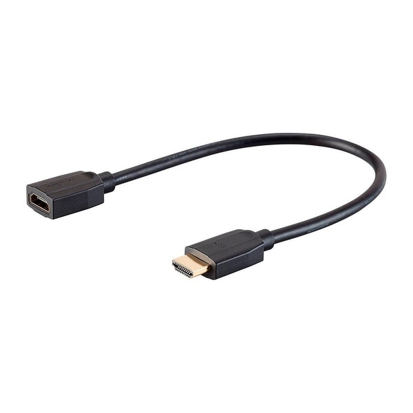 Monoprice High Speed HDMI Extension Cable - 3 Feet - Black, 48Gbps, Ultra 8K, Dynamic HDR, eARC - DynamicView Series