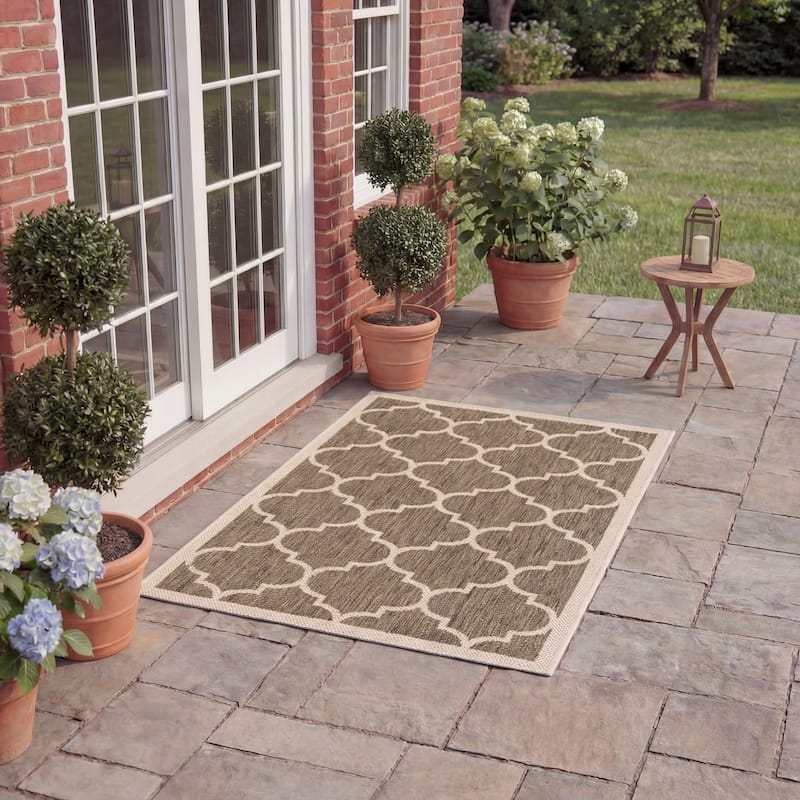SAFAVIEH Courtyard Sibel Indoor /Outdoor Waterproof Patio Backyard Rug