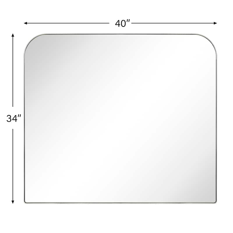 TEHOME Decole Arch Metal Wall Mirror