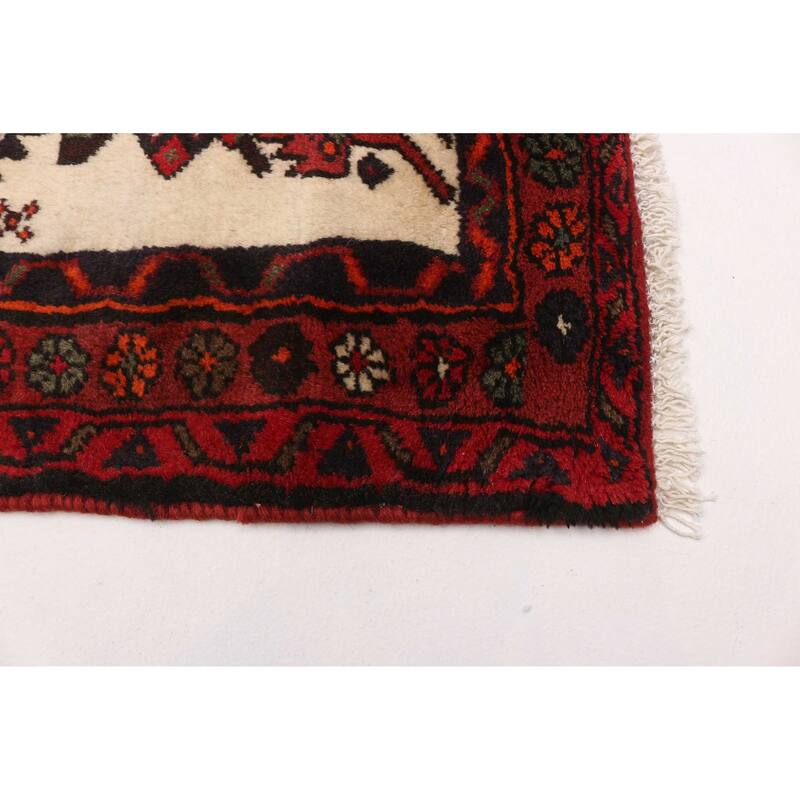 ECARPETGALLERY Hand-knotted Andelz Red Wool Rug - 3'0 x 4'11