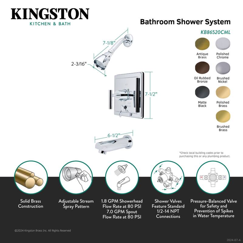 Manhattan Single-Handle Tub and Shower Faucet