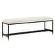 preview thumbnail 4 of 5, Uttermost Halston Upholstered White Bench