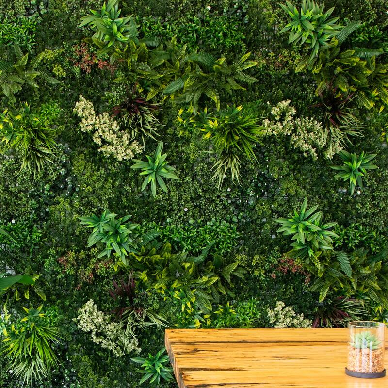 Amazon Rainforest Artificial Living Wall Panel - 40" - Green