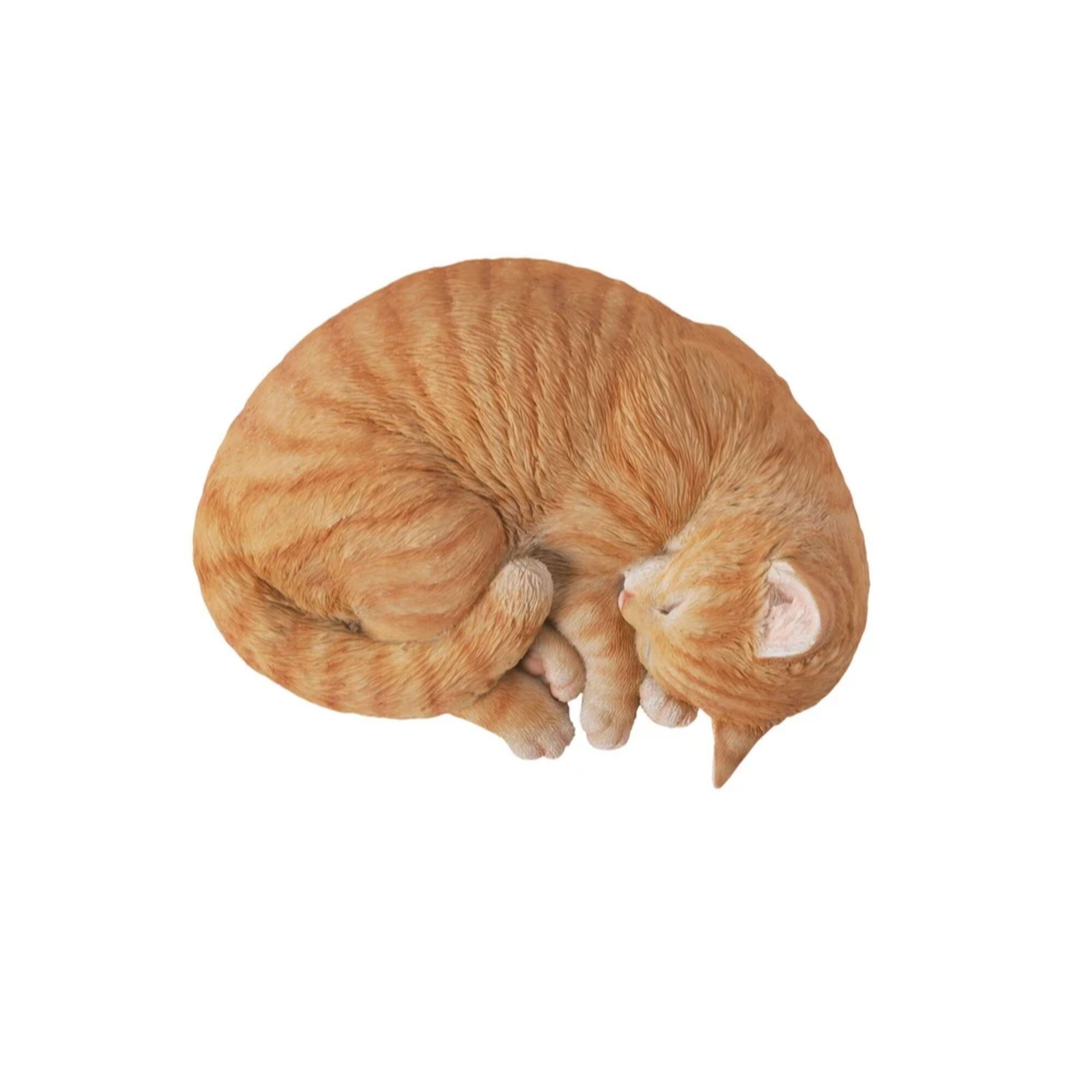 Shop 11 Orange And White Tabby Sleeping Cat Figurine Overstock 30670023