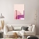 preview thumbnail 9 of 8, Oliver Gal 'Freeshape Building 4' Architecture Pink Wall Art Canvas 20 x 30