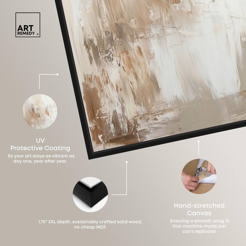 Latte Layers I Canvas by Art Remedy