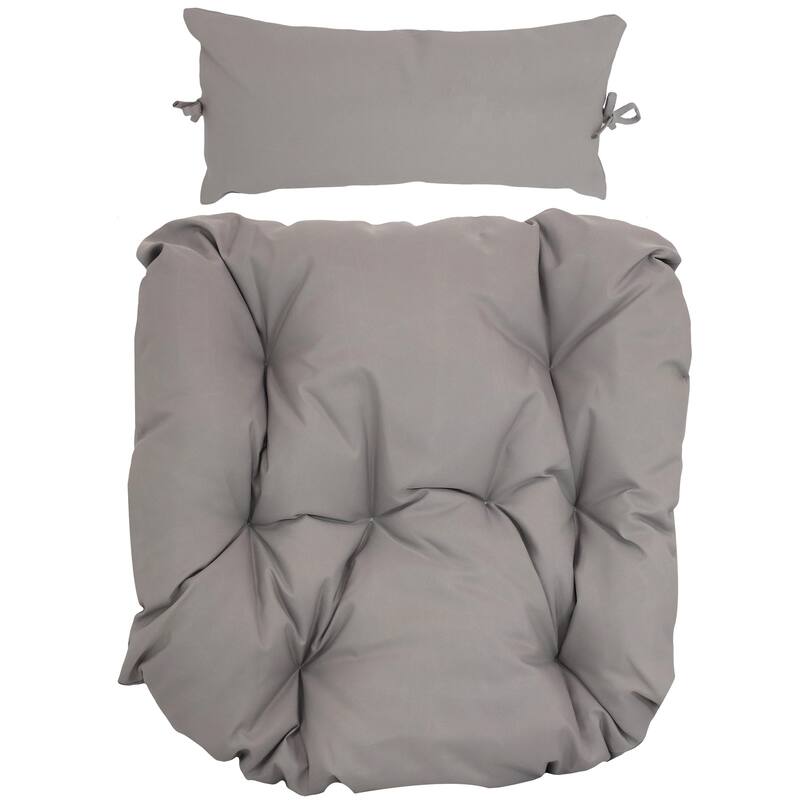 Replacement Seat and Headrest Cushion for Danielle Egg Chair - Gray