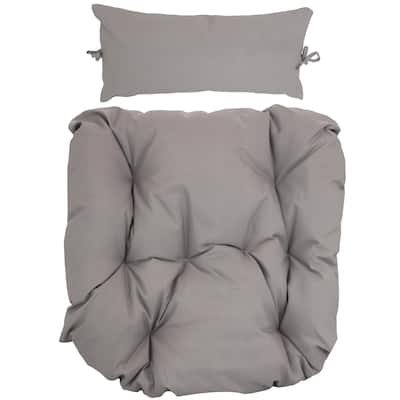 Replacement Seat and Headrest Cushion for Danielle Egg Chair - Gray