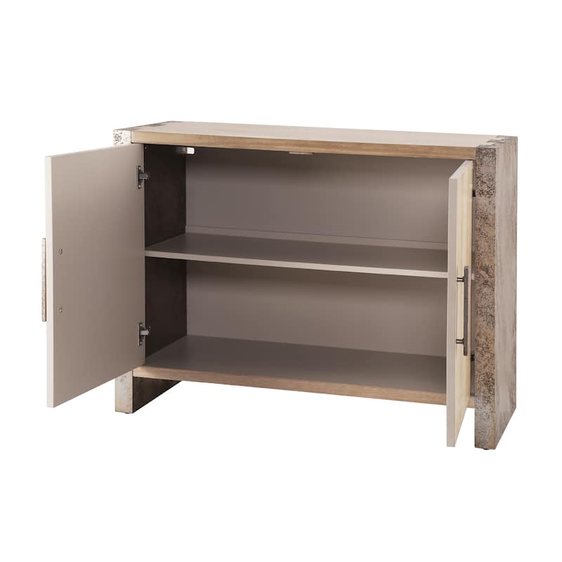 Christopher Knight Home - Alaric Minimalist MDF Paulownia Veneer Sideboard with Adjustable Shelves