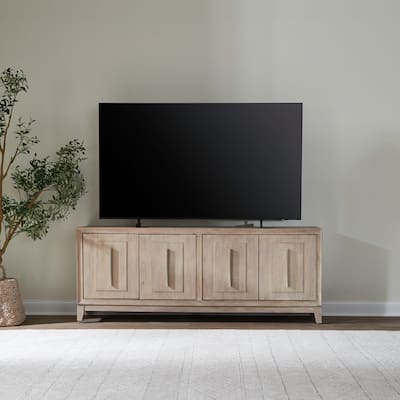 Liberty Furniture Brentwood TV Entertainment Console Stand 78" - Width 78" x Depth 19" x Height 30"