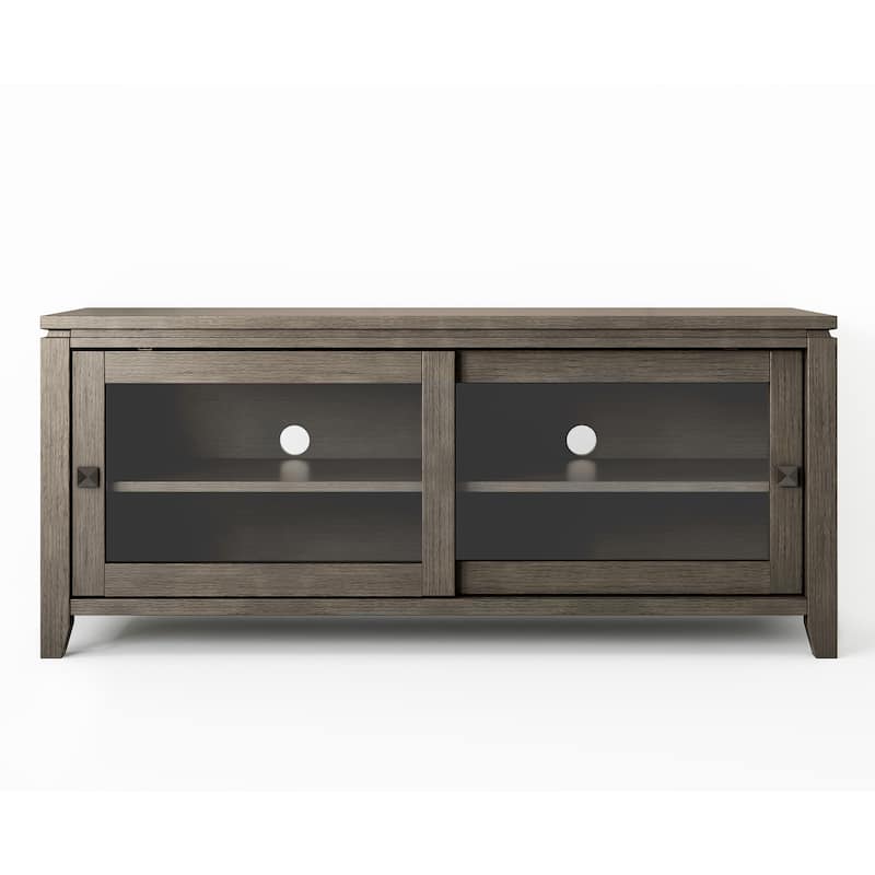 WYNDENHALL Essex Wood TV Media Stand - 48'' x 17.5'' x 21