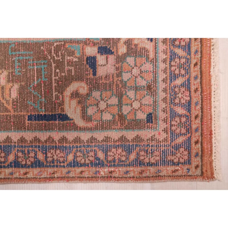 ECARPETGALLERY Hand-knotted Antalya Vintage Copper Wool Rug - 6'11 x 10'2