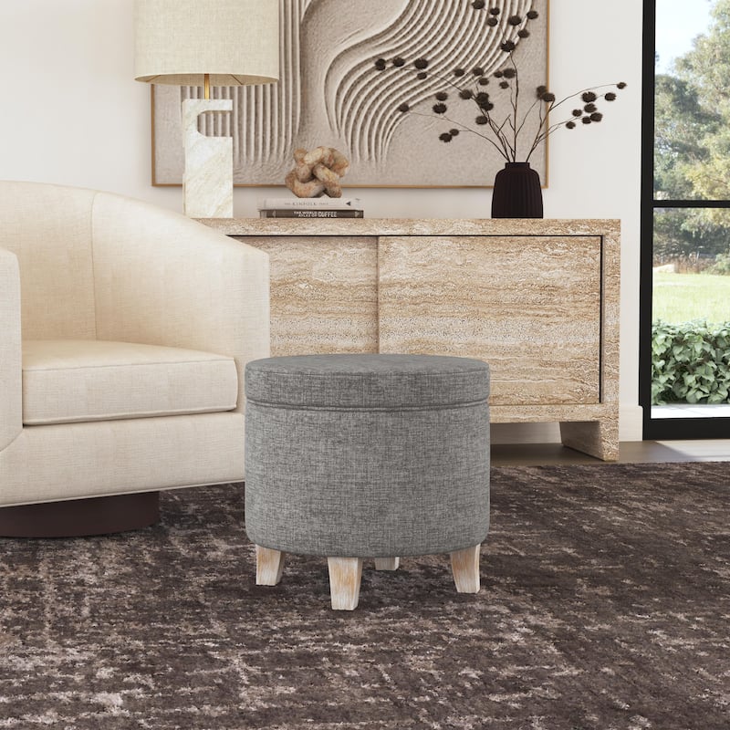 Carson Carrington Hnifsdalur Round Storage Ottoman