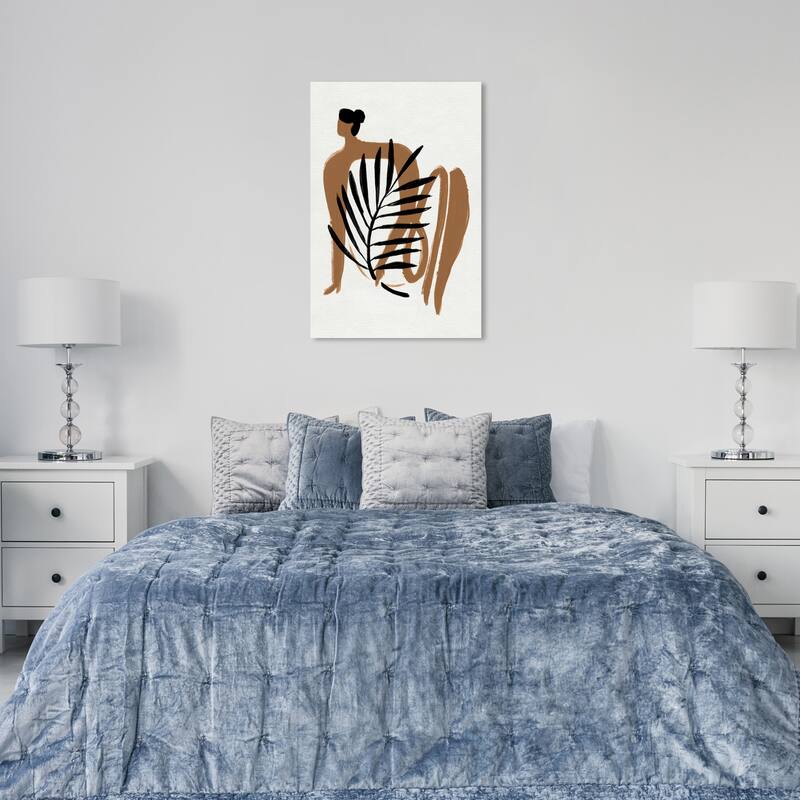 Wynwood Studio Canvas Abstract Pressed For Love Brown and Amber Modern & Contemporary Wall Art Canvas Print - 36 x 24