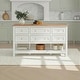 preview thumbnail 3 of 13, Walker Edison Modern Free-Standing Kitchen Island with 6 Drawers, White