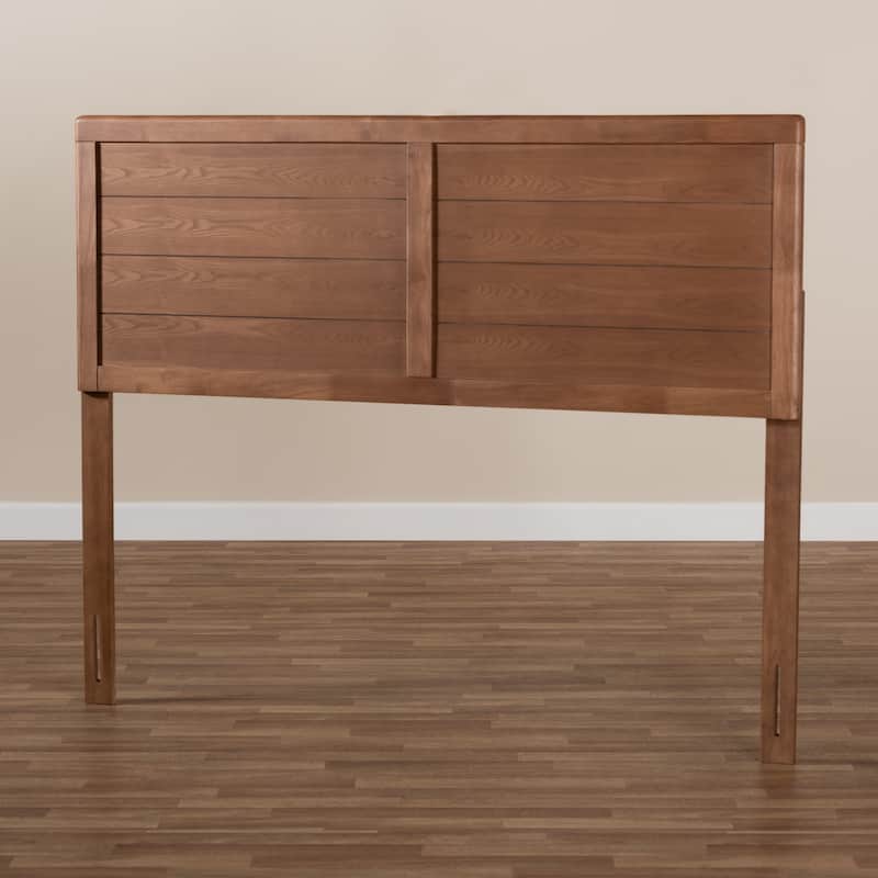 Carson Carrington Ulvsta Walnut Mid-century Wood Headboard