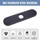 preview thumbnail 2 of 30, WOWOW Stainless Steel Kitchen Sink Faucet Hole Cover Deck Plate