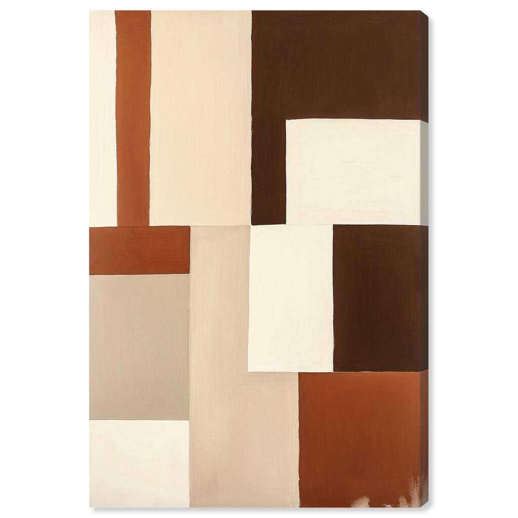 Tonal Grid I Canvas by Art Remedy, Gallery Wrapped