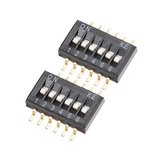 5Pcs Free shopping Slide Type SMT SMD Dip Switch 16 pin 8 Position 8 pin 4 Position Color: 10PIN 1.27 mm Pitch 2 Row 4 Pin 2 Position