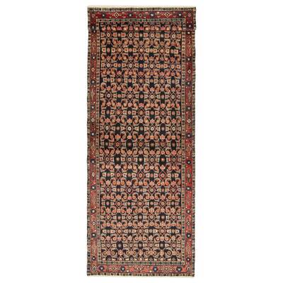 ECARPETGALLERY Hand-knotted Andelz Navy Wool Rug - 3'4 x 9'10