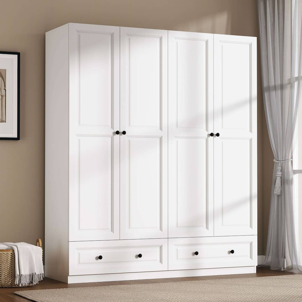 74" Armoire Wardrobes Closet Storage Cabinet