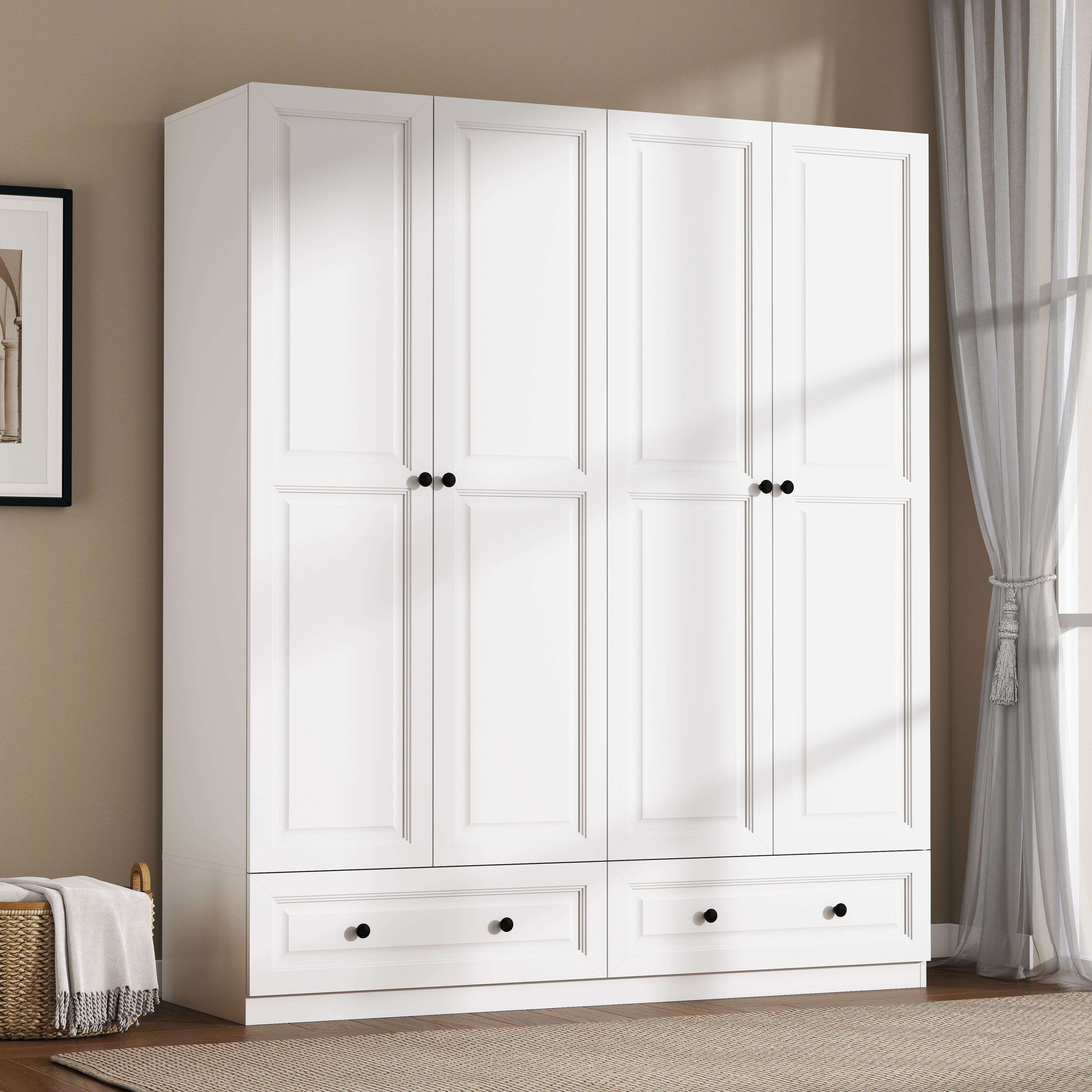 74" Armoire Wardrobes Closet Storage Cabinet