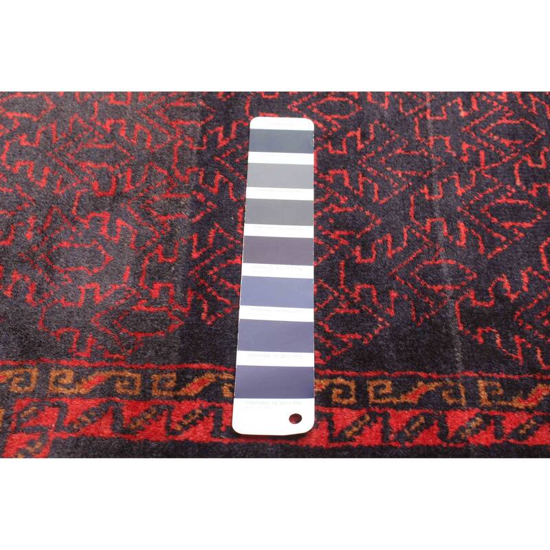 ECARPETGALLERY Hand-knotted Teimani Dark Navy Wool Rug - 2'10 x 4'6