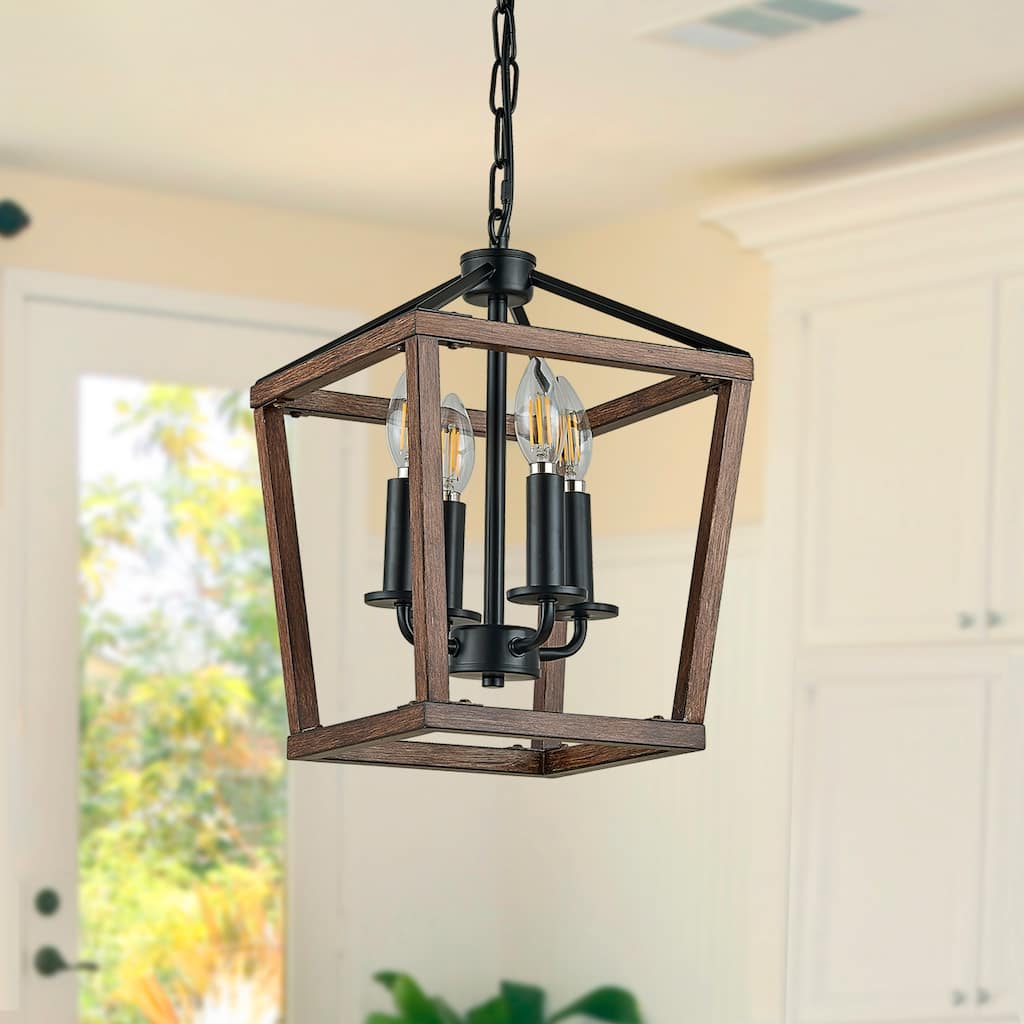 4 LT wood brush iron light, adjustble length