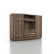 preview thumbnail 8 of 17, Furniture of America Lath Rustic 6-shelf Server