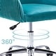 preview thumbnail 117 of 117, Corvus Braff Velvet Upholstered Adjustable Ergonomic Office Chair