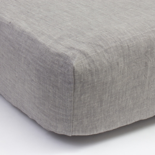 Cottage Home Grey Chambray Linen Box Spring Cover. Opens flyout.