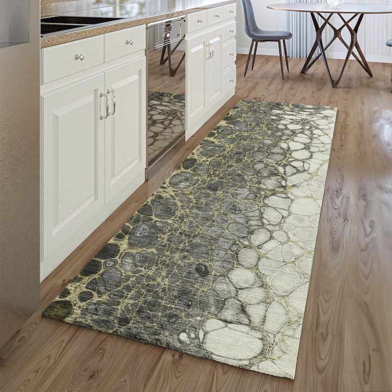 Premium Washable Super Soft Abstract Ombre Mayfield Rug - Beige - 2' 3" x 7' 6"