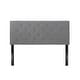 preview thumbnail 13 of 15, Atterbury Upholstered Queen/Full Headboard by Christopher Knight Home Charcoal Gray + Black