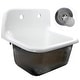preview thumbnail 2 of 6, Cast Iron Rustic Utility Sink and Drain Set - 22" x 18" x 20.25"