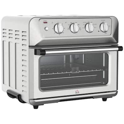 HOMCOM 7-in-1 21 qt. Air Fryer Toaster Oven Combo 1800W, 4 Slice Toaster Oven