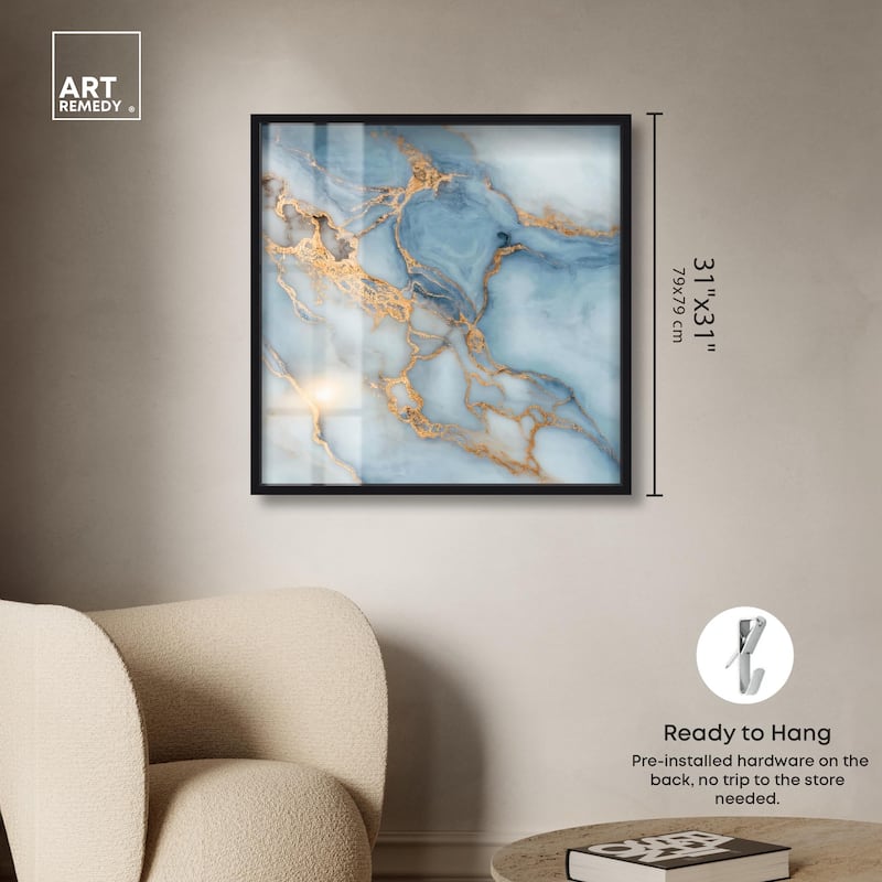 Azure Veins Shadowbox by Art Remedy