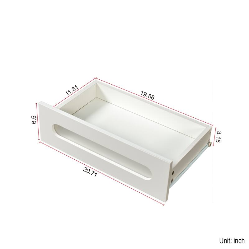 Roomfitters 3-in-1 Convertible Coffee Table with Lift-Top Storage, Multifunctional Expandable Center Table, White